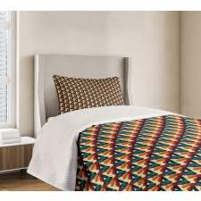 Polygonal Vivid Mesh Bedspread Set