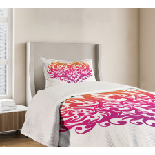 Scroll Heart Bedspread Set