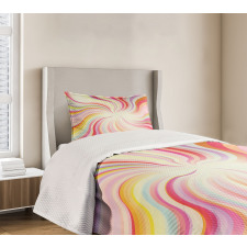 Wavy Lines Sixties Bedspread Set