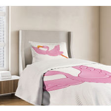 Exotic Flamingo Bedspread Set