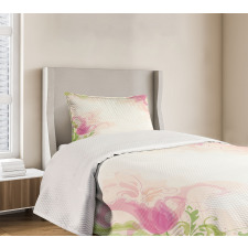 Pastel Tulips Bedspread Set