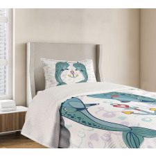 Animal Couple in Love Bedspread Set