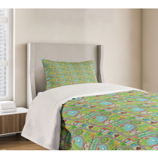 Cartoon City Bedspread Set