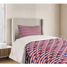 Nautical Baby Pattern Bedspread Set