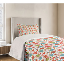 Pots Cups and Spoons Bedspread Set