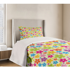 Sixties Hippie Flowers Bedspread Set