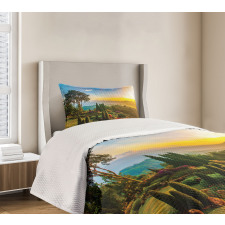 Colorful Idyllic Nature Bedspread Set