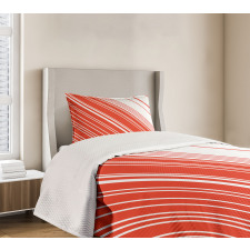 Barcode Lines Design Bedspread Set