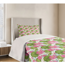 Japanese Nature Scene Bedspread Set