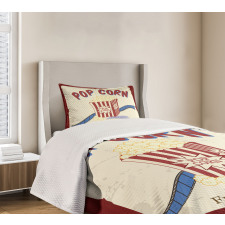 Pop Corn Tickets Bedspread Set