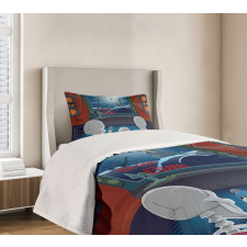 Skeleton Family Bedspread Set