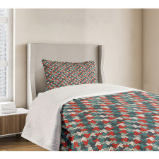 Simple Puzzle Mosaic Bedspread Set