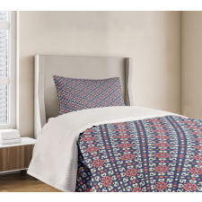 Floral Hearts Mosaic Bedspread Set