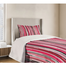 Vertical Colorful Line Bedspread Set