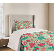 Colorful Love Cheers Bedspread Set