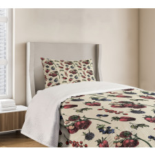 Berry Fruit Artwork Bedspread Set