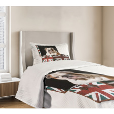 Patriotic Dog Bedspread Set