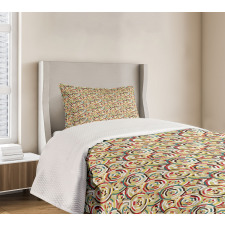 Rhombus and Bullseye Bedspread Set