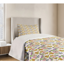 Watercolor Romantic Art Bedspread Set