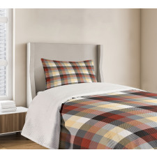 Colorful Quilt Motif Abstract Bedspread Set