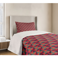 Triangles Mosaic Bedspread Set