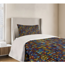 Victorian Mosaic Tiles Bedspread Set