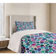 Colorful Raindrops Bedspread Set