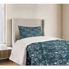 Sea Shells Art Bedspread Set