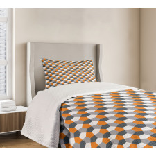 Modern Hexagonal Tile Bedspread Set