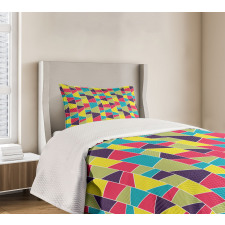 Mosaic Trapezoid Art Bedspread Set