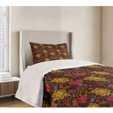 Botanical Pattern Bedspread Set