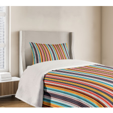 Vertical Stripes Pattern Bedspread Set