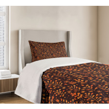 Autumn Season Leaves Bedspread Set