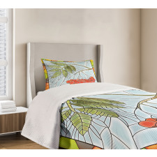 Rowan Branch Motif Bedspread Set