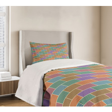 Vintage Brick Wall Bedspread Set