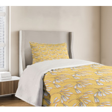Abstract Maple Seeds Bedspread Set