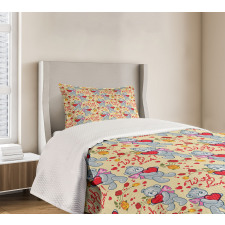 Bears Hearts Bedspread Set