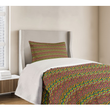 Mexican Zigzag Motif Bedspread Set