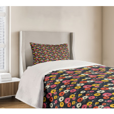 Colorful Spring Blooms Bedspread Set