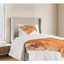 Playful Dog Bedspread Set