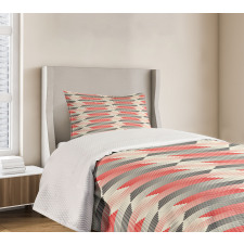 Geometric Grid Lines Bedspread Set