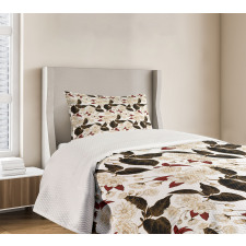 Chinese Plum Pattern Bedspread Set