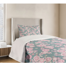 Romantic Pastel Foliage Bedspread Set