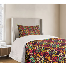 Curved Spiral Arrows Bedspread Set