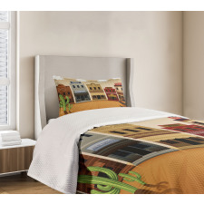 Wild West Village Town Bedspread Set