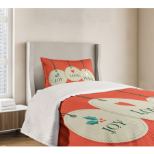 Joy Love and Peace Bedspread Set