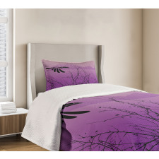 Hornbill Silhouette Bedspread Set