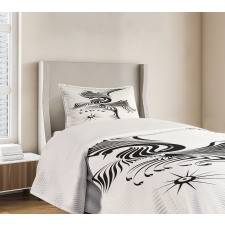 Abstract Phoenix Design Bedspread Set