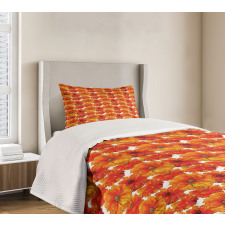 Hand Paint Style Blossoms Bedspread Set