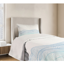 Abstract Seascape Bedspread Set